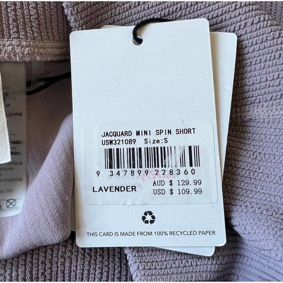 The Upside Jacquard Mini Spin Shorts in Lavender Size Small - Picture 8 of 12